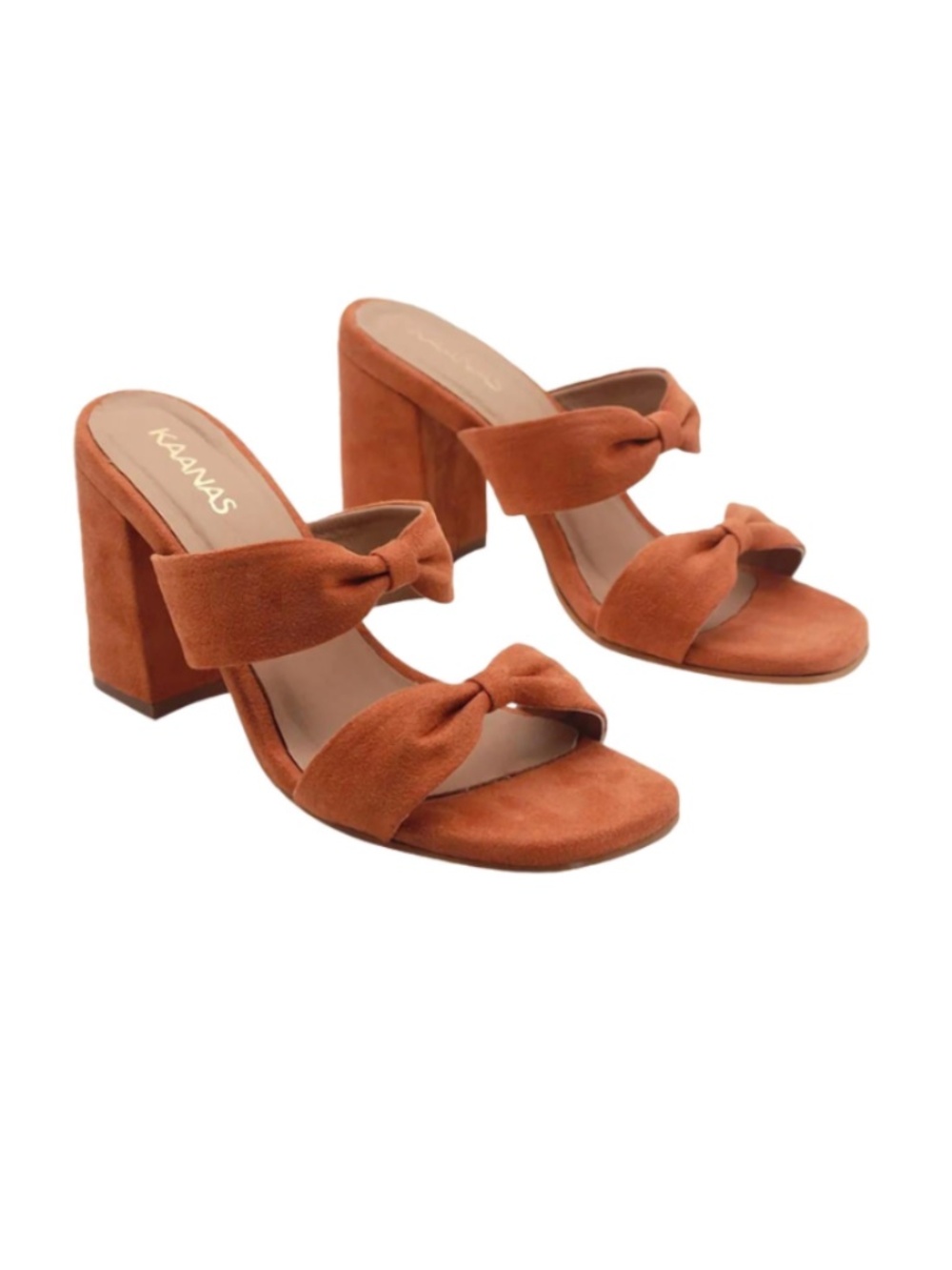 KAANAS Gramercy Bow Heel - Brick NWT